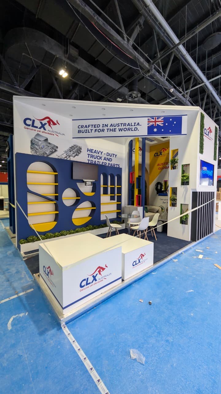CLX Australia Heavy-Duty Truck & Trailer Parts Stand at Automechanika Dubai by Infinity Exhibit